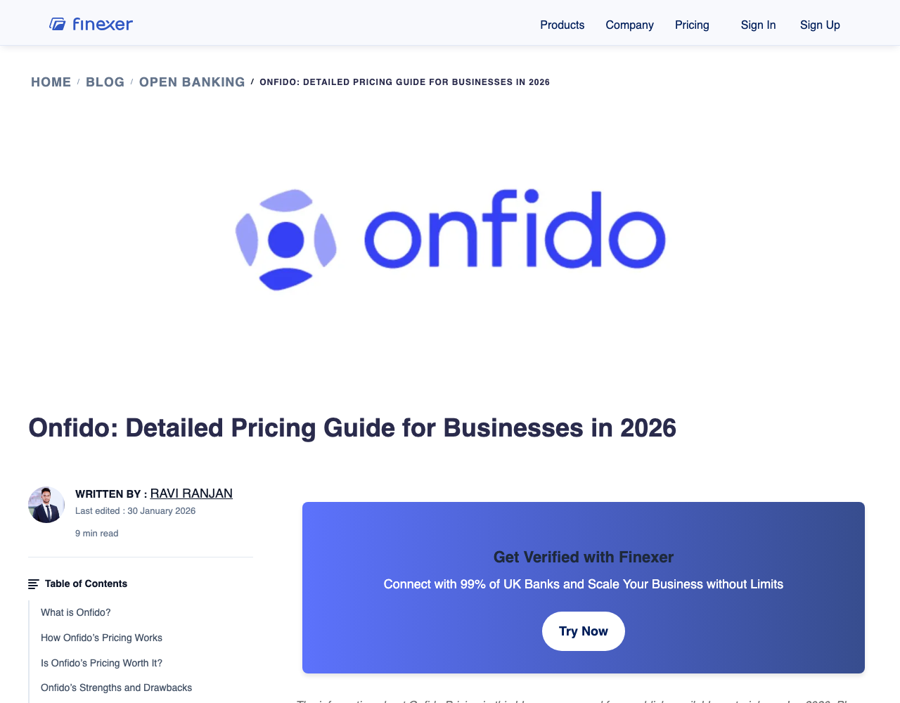 Onfido (Entrust) pricing page, captured for reference